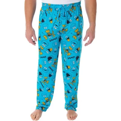 Мужские пижамные брюки Sesame Street Cookie Monster