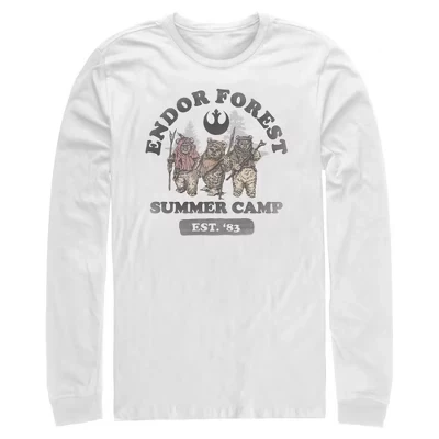 Мужской лонгслив Star Wars Endor Summer Camp, белый
