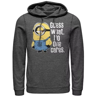 Мужское худи Despicable Me No One Cares, угольное