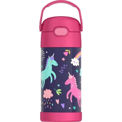 Детская бутылка Thermos FUNtainer 355 мл, единороги