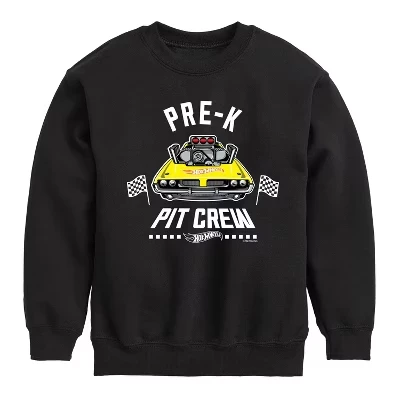 Флисовая толстовка Pit Crew Pre K Graphic с длинным рукавом черный