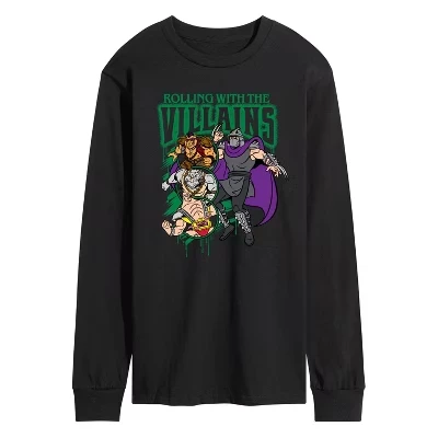 Мужская футболка с длинным рукавом Villains Bootleg с графическим рисунком черного цвета