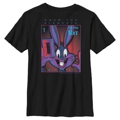 Футболка для мальчиков Space Jam Bugs Bunny, черная