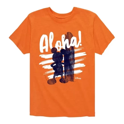Футболка для мальчиков Disney Aloha, оранжевая