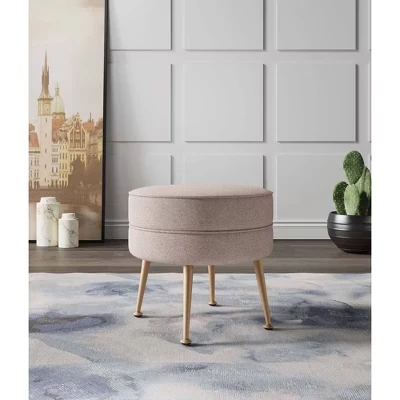 Пуф Manhattan Comfort Bailey, бежево-золотистый