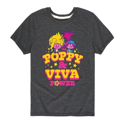 Футболка с коротким рукавом Poppy и Viva Power с графическим рисунком heather charcoal