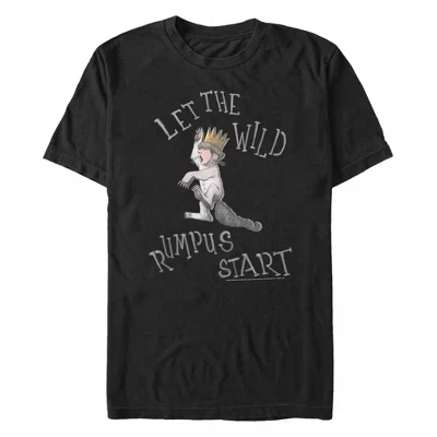 Мужская футболка Where the Wild Things Are Max Rumpus Start, черная
