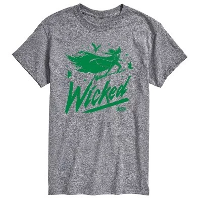Мужская футболка с коротким рукавом Sketch Elphaba и графическим рисунком athletic heather