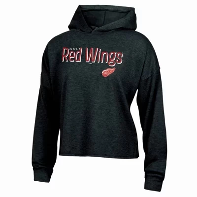 Женская темная флисовая толстовка с капюшоном Detroit Red Wings