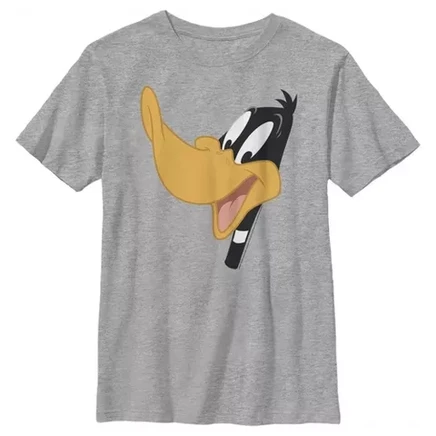 Футболка для мальчиков Looney Tunes «Даффи Дак», серый меланж
