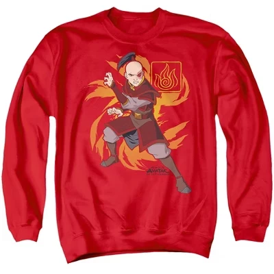 Мужской свитшот Avatar Зуко Flame Burst, красный