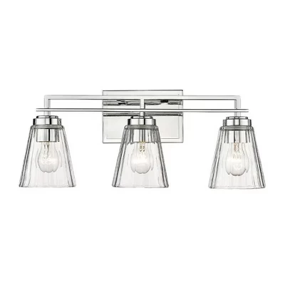 Туалетный столик Lyna 3-Light - Современный стальной дизайн для ванных комнат, серебристый цвет с регулируемой яркостью и влажностью