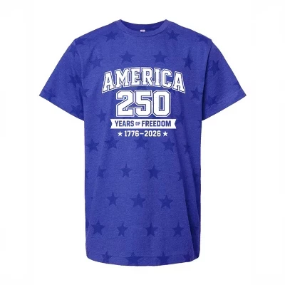 Университетская футболка America 250 Years of Freedom - молодежная футболка с коротким рукавом Star Tee royal