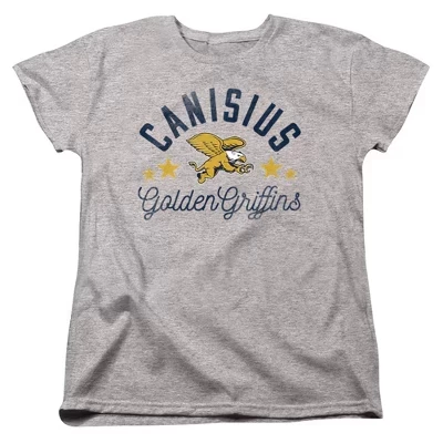 Женская футболка Canisius College Golden Griffins athletic heather