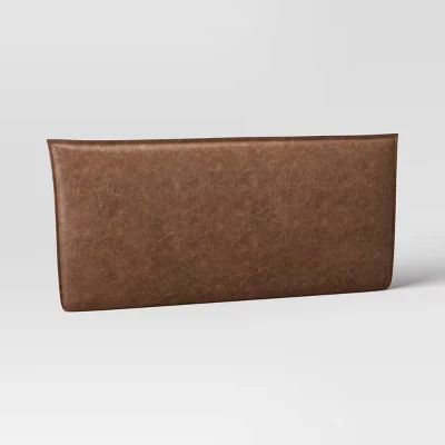 Изголовье French Seam Threshold, экокожа, коричневое