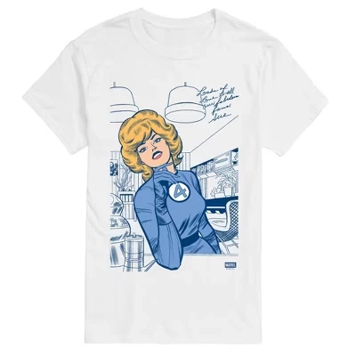 Мужская футболка Fantastic Four Invisible Woman, белая