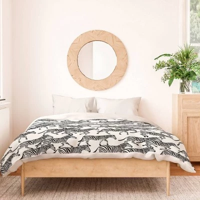 Детский комплект постельного белья Little Arrow Design Co Zebras с пододеяльником разноцветный