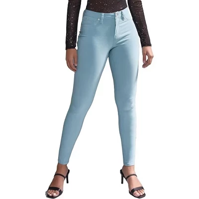 Женские джинсы YMI скинни со средней посадкой, голубые