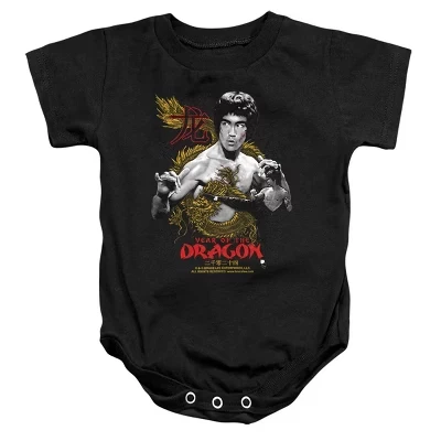 Детское боди Golden Year Of The Dragon для новорожденных, черное