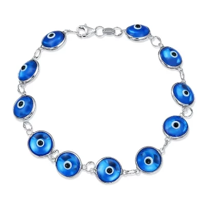 Браслет Bling Jewelry «Злой глаз», бирюзовый