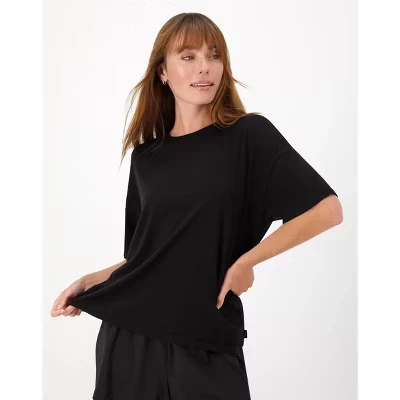 Женская футболка свободного покроя Originals SuperSoft Comfywear черного цвета