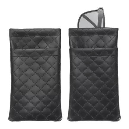 Набор из 2 футляров Unique Bargains для очков, чёрный