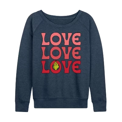 Женский лонгслив The Grinch Love Stack, индиго