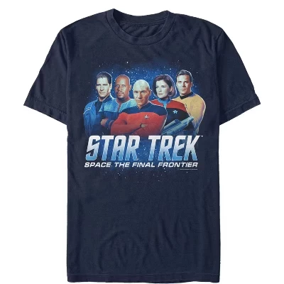 Мужская футболка Starfleet Captains Space The Final Frontier