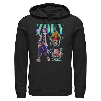 Мужская легкая толстовка с логотипом Zoey Super Star черного цвета