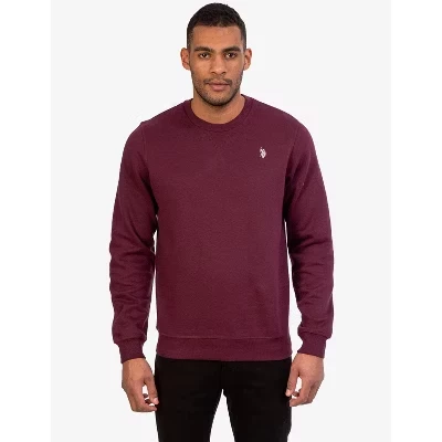 Мужской флисовый свитшот U.S. POLO ASSN., бордовый