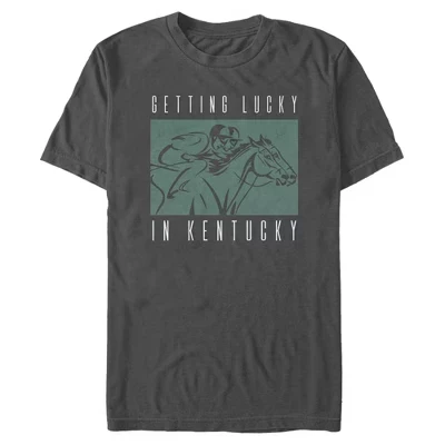 Мужская футболка Lost Gods «Lucky in Kentucky», угольная