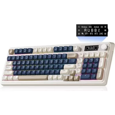 Игровая клавиатура AULA S99Pro мембранная, три режима, синяя