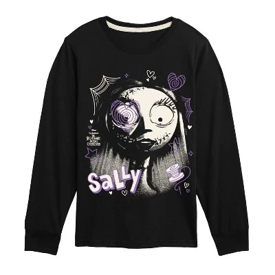 Футболка с длинным рукавом и рисунком Sally Face, черная