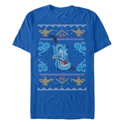 Мужская футболка Aladdin «Рождественский Джинн», синяя