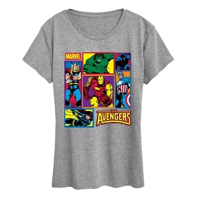 Женская футболка с коротким рукавом в сетку Avengers с графическим рисунком