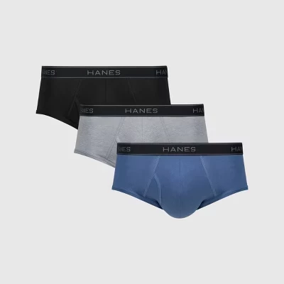 Мужские трусы-боксеры Hanes Premium из хлопка со стрейчем, серый/черный