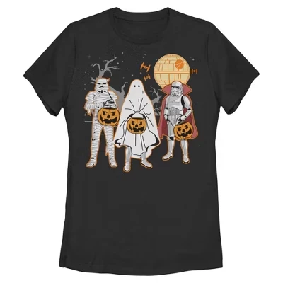 Женская сезонная футболка Stormtroopers Trick Or Treat черного цвета