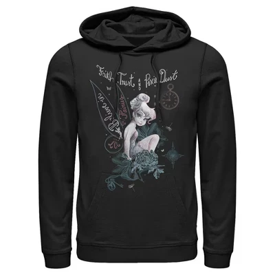 Мужское худи Peter Pan Tinkerbell, черное