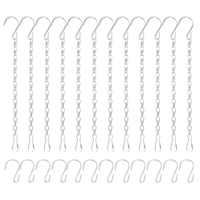 Adjustable Durable Multipurpose Iron Outdoor Hanging Brackets 12 Pcs silver