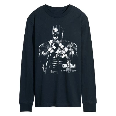 Мужская футболка с длинным рукавом и графическим рисунком Thunderbolts Red Guardian Silhouette