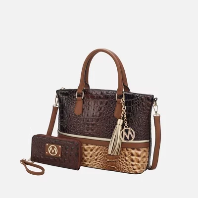 Сумка MKF Collection Autumn с кошельком, коричневая