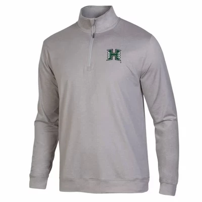 Мужской пуловер ncaa hawaii rainbow warriors на 1/4 молнии