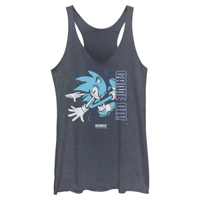 Женская майка Sonic the Hedgehog Game On, синяя