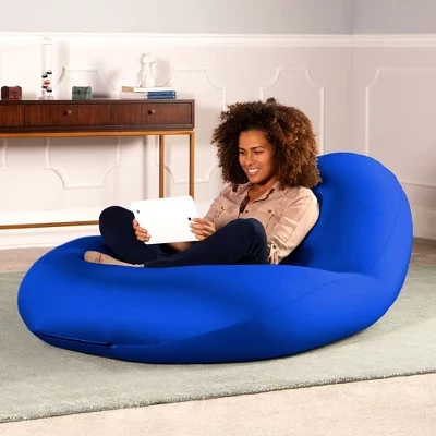 Кресло-мешок из спандекса Nimbus Bean Bag синего цвета