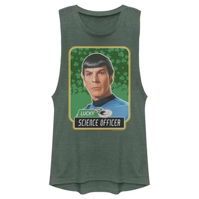 Женская майка Star Trek Спок, зеленая