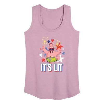 Женская спортивная форма Patrick Graphic Racerback Tank heather orchid с зажженным фейерверком