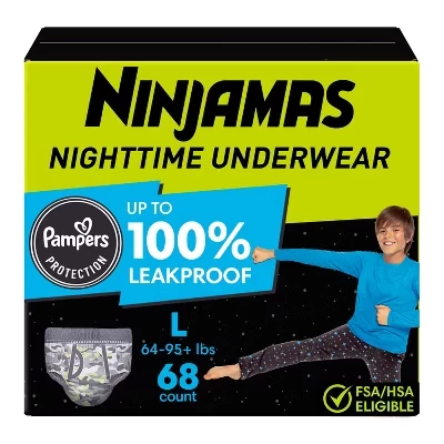 Ночные подгузники-трусики Pampers Ninjamas для мальчиков