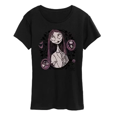 Женская футболка Sally Art Nouveau с коротким рукавом и графическим рисунком, черная