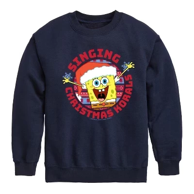 Толстовка для мальчиков SpongeBob «Рождество», синяя