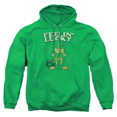 Мужская толстовка с капюшоном Feelin Lucky Pull-Over зеленого цвета